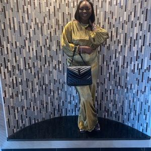 Gold Two Piece Pants Set